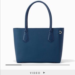 ISO Dagne Dover Signature Classic Tote in Bay Blue
